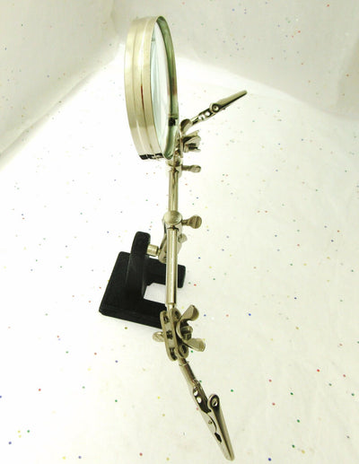 Helping Hands ~ 2  3/8" Magnification Lens ~ 2 Clamps