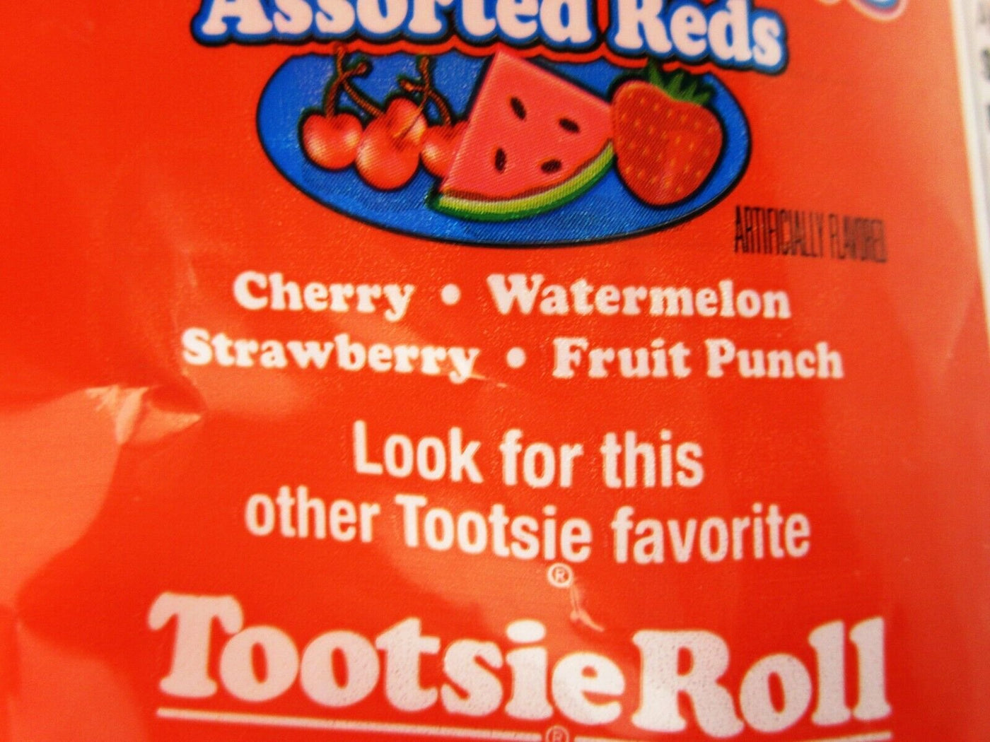 Tootsie Roll Fruit Chews Assorted Reds Rolls Candy Candies ~ 11.5oz bag