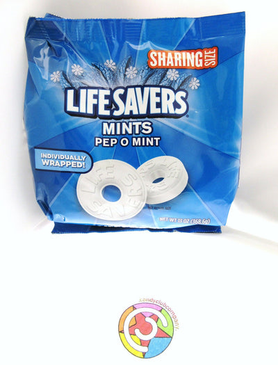 Lifesavers ~ Pep O Mint ~ Individually wrapped Hard candy ~ 13oz Bag