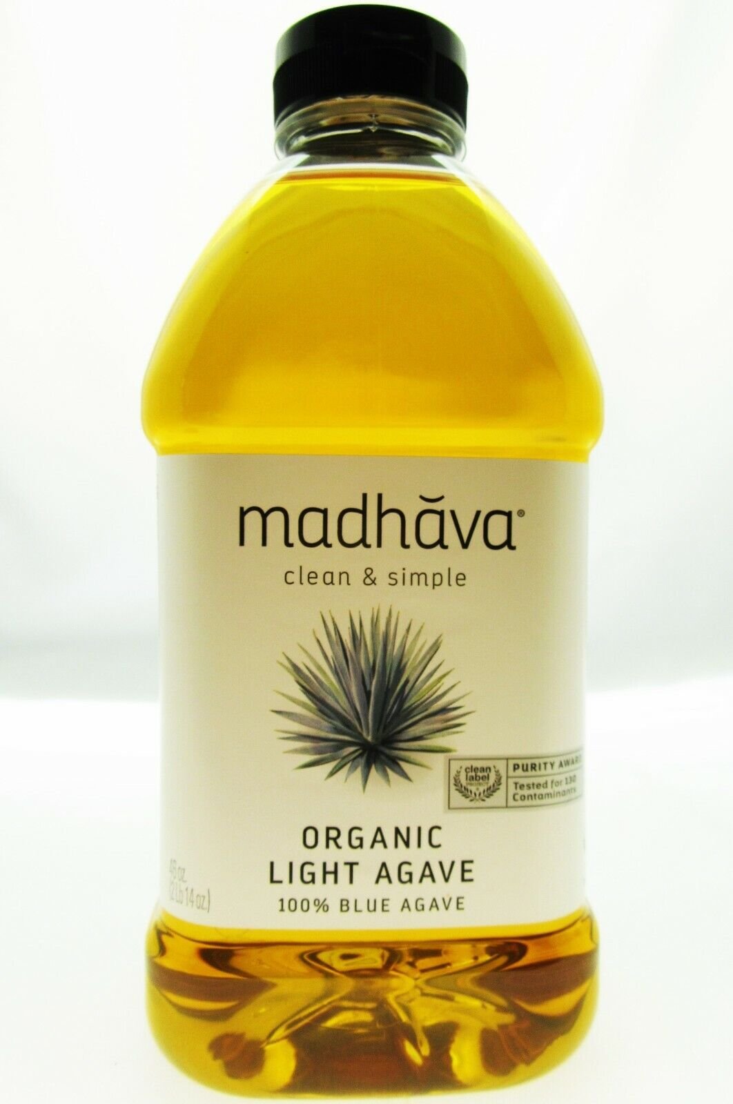 100% Blue Agave Sweetener ~ Organic Non-GMO ~ Golden Light ~ 46oz Bottle