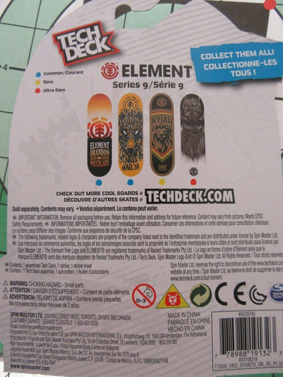 Tech Deck ~ Element ~ Skateboard  / Fingerboard~ Series 9 ~ Nick Garcia ~ Wolf