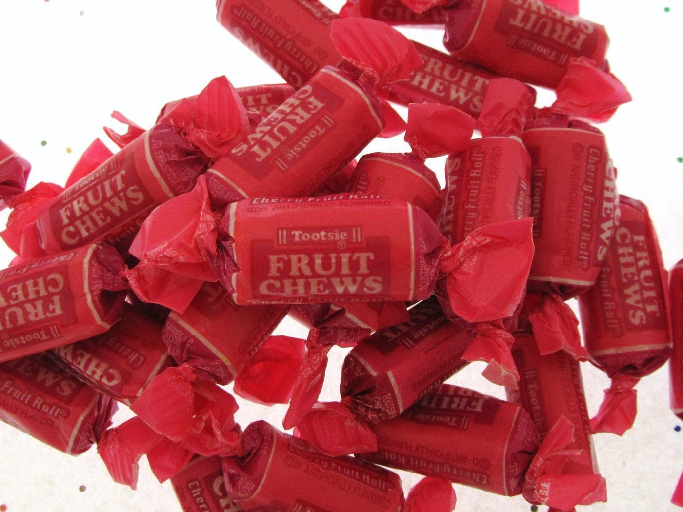 Tootsie Roll Cherry Fruit Chews Half Pound 8oz Candy