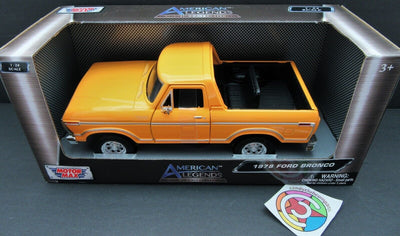 1978 Ford Bronco ~ Yellow ~ 1:27 Die Cast ~ American Legends