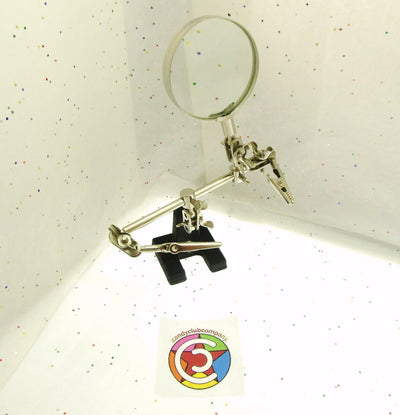 Helping Hands ~ 2  3/8" Magnification Lens ~ 2 Clamps