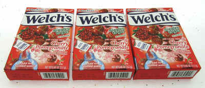 Welch's Cherry Pomegranate ~ Packets ~ Low Calorie ~ Drink Mix ~ Lot of 3