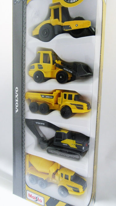 Mini Work Machines Maisto Volvo Construction Loader Tank Dump Trucks Die Cast