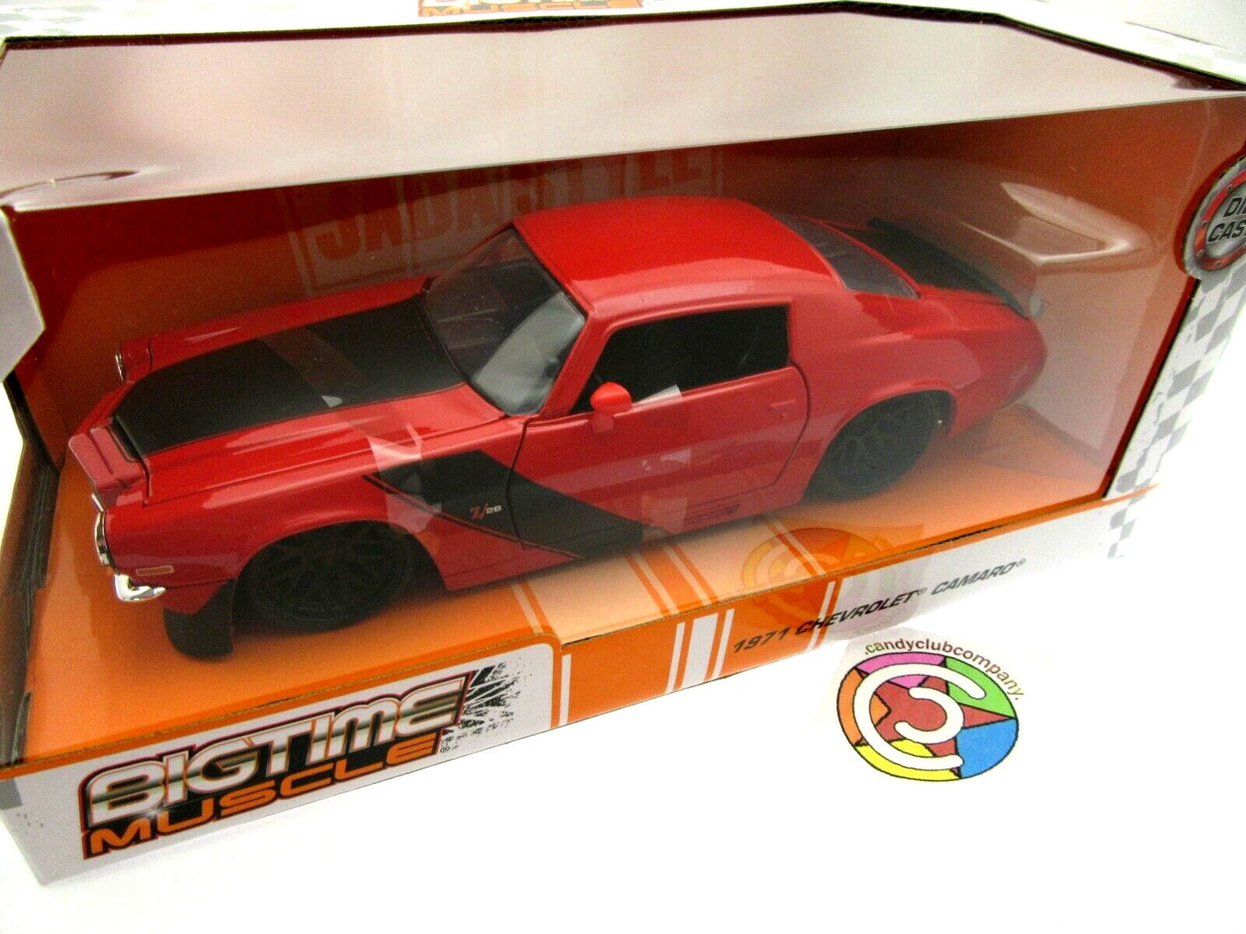 1971 Chevrolet Camaro Red Metal Die Cast Car   1:24