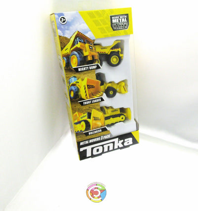 Tonka ~ Mighty Dump, Front Loader, Bulldozer ~ Metel~ 3 Vehicles