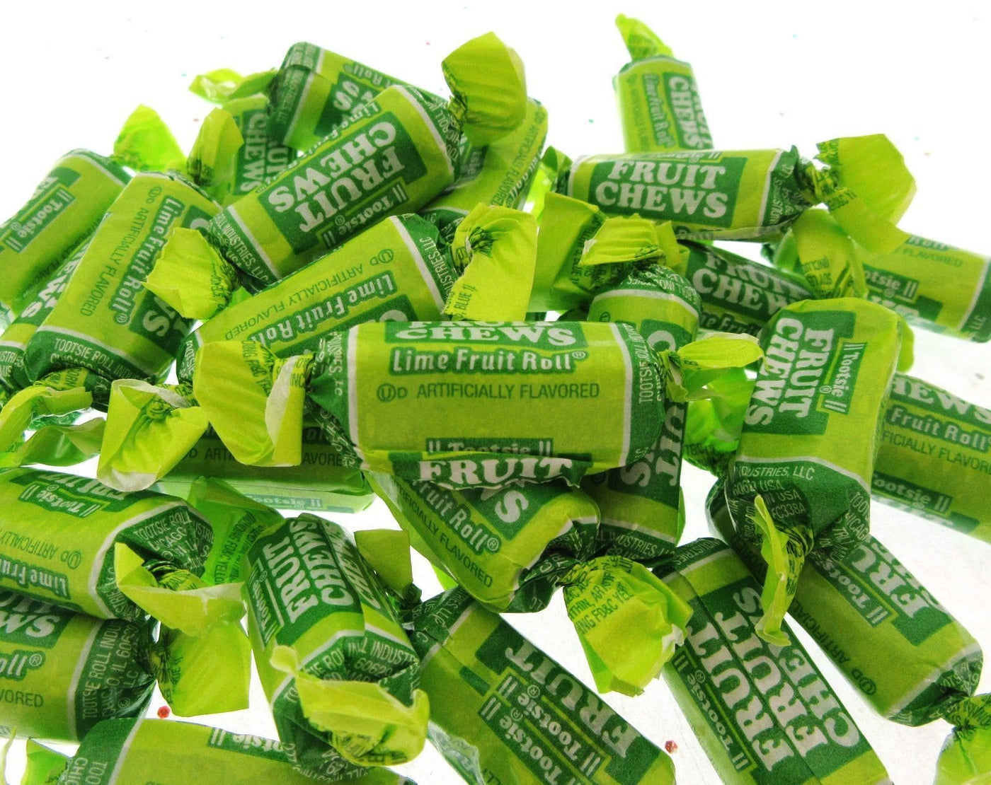 Tootsie Roll Lime Fruit Chews Candy One Pound ~ 16oz