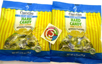 Lemon Sugar Free Coastal Bay Hard Candy 2.75oz bag Lot of 2