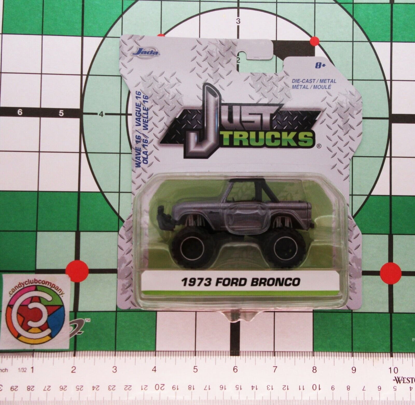 1973 Ford Bronco ~ Silver Convertible ~ Die Cast Metal ~ 1:57 Scale Just Trucks
