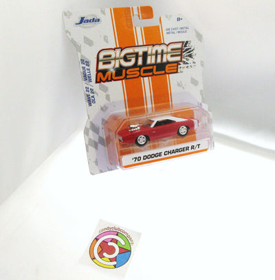 1970 Dodge Charger R/T ~ Red ~ Die Cast Metal ~ 1:60 Scale ~ Bigtime Muscle