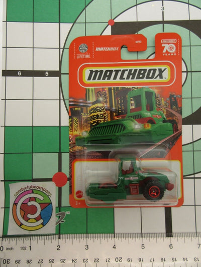 MBX ~ Road Roller ~ Green & Red ~ 1:64 Scale ~ Matchbox
