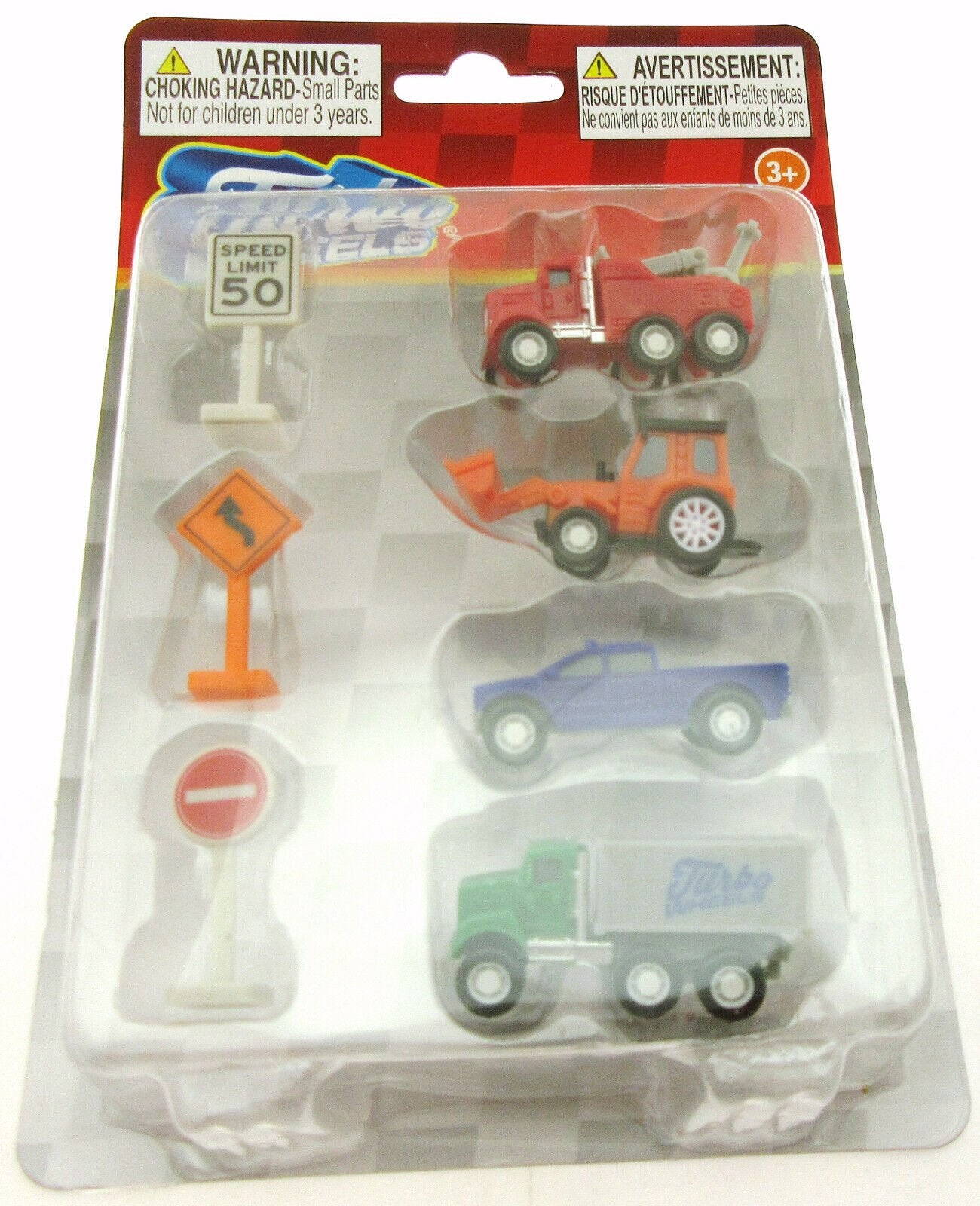 Turbo Wheels ~ Tow, Tractor, Pickup, Container ~ Trucks ~Tiny Toys!