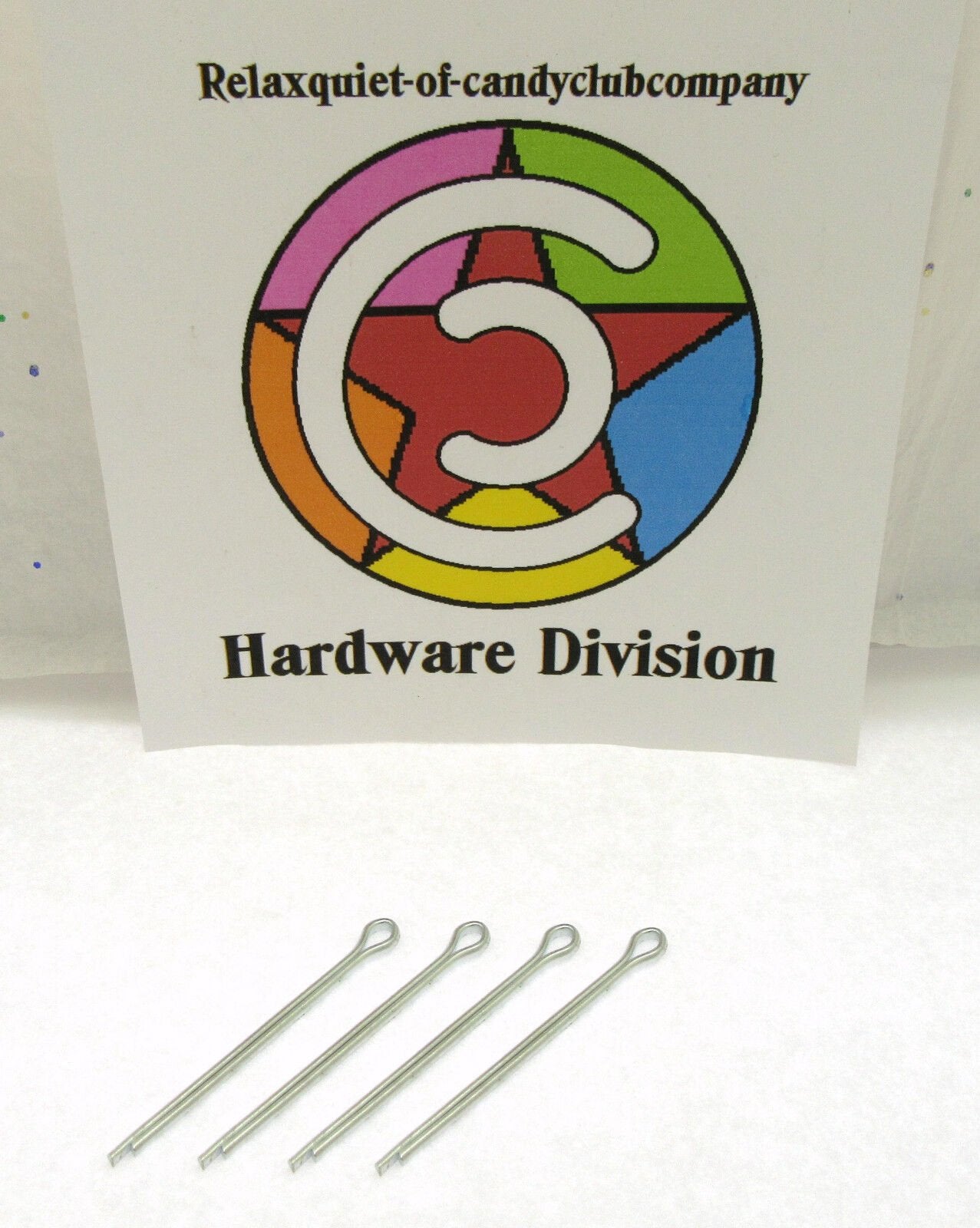 Cotter Split Pin ~ 1/8 inch x 2 inch ~ Extra Long ~ Zinc Plated ~ 4 Pack