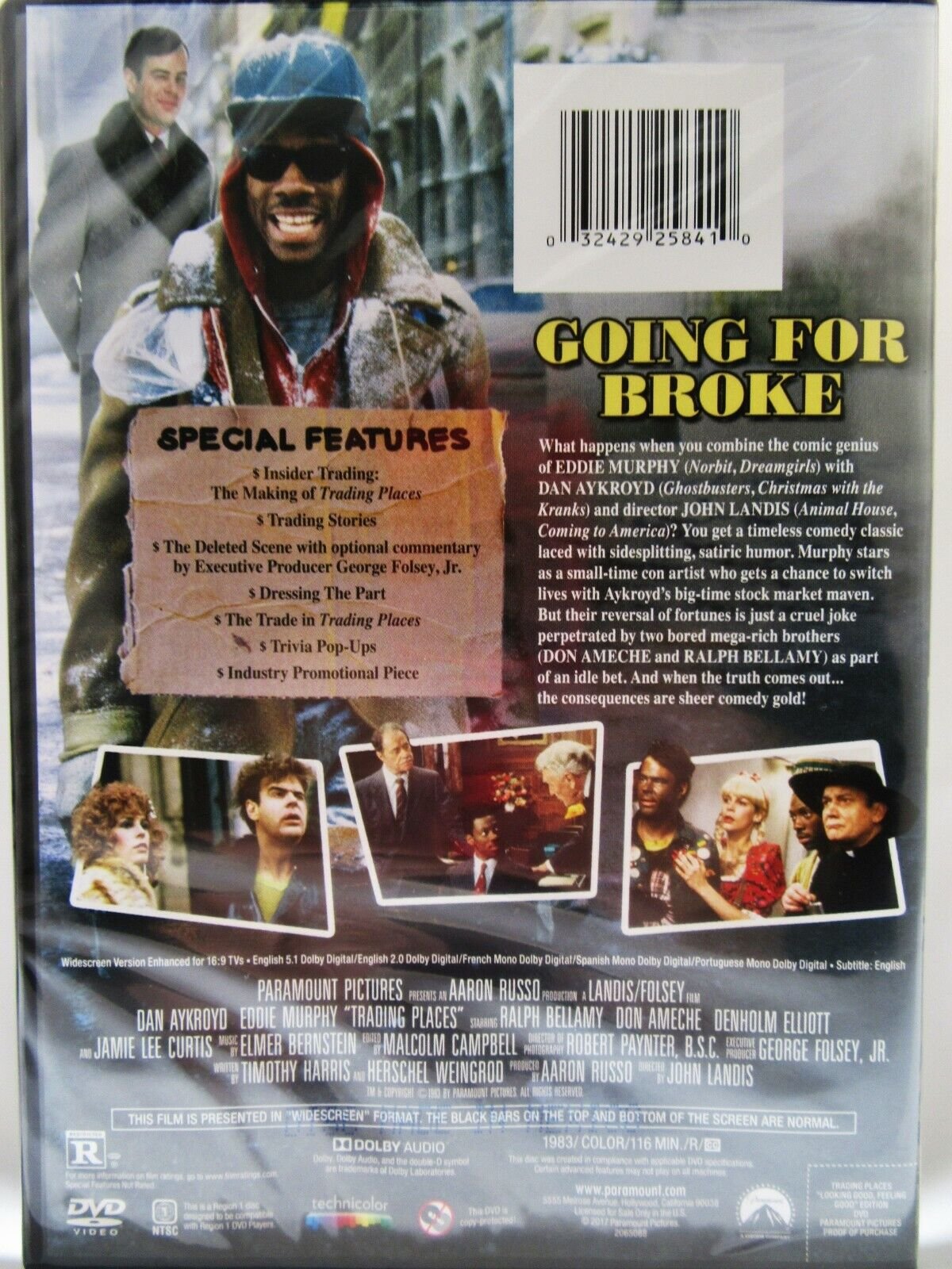 Trading Places ~ Dan Aykroyd Eddie Murphy ~ 1983 Movie ~ New DVD