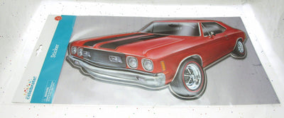 Car Wall Sticker ~ 10 x 15 inch ~ Peel and Stick ~ Decor