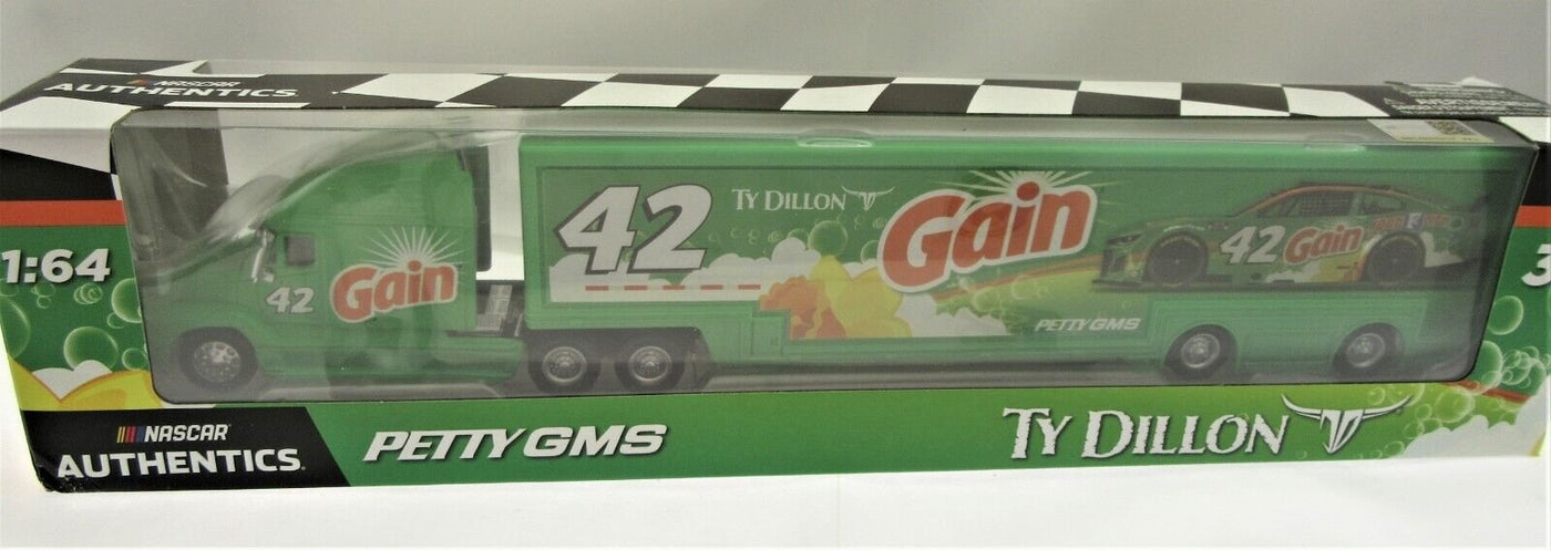 Ty Dillon ~ Gain 42 ~ Tractor Trailer ~NASCAR Authentics~ Die Cast 1:64 Scale