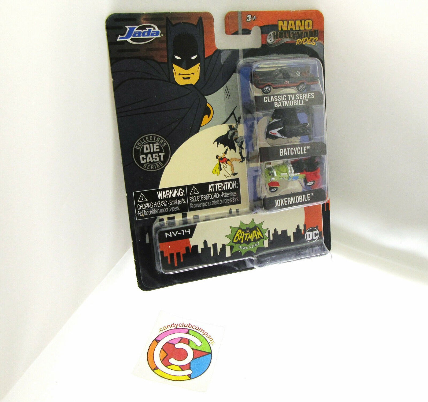 BATMAN Nano Hollywood Rides ~ Batmoblie, Batcycle & Jokermobile Die Cast