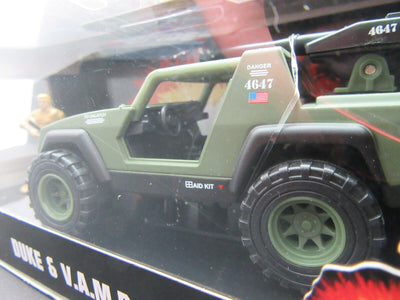 GI Joe ~ Duke & Vamp ~ Comes with  DVD ~ 1:44 scale (1:32 series) ~ Diecast Car