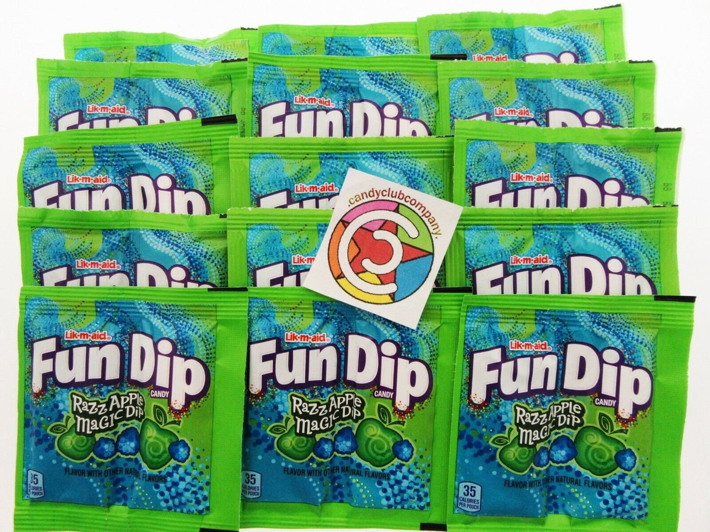 Fun Dip ~ Razz Apple Magic Dip ~ 15 Pouches of Candy