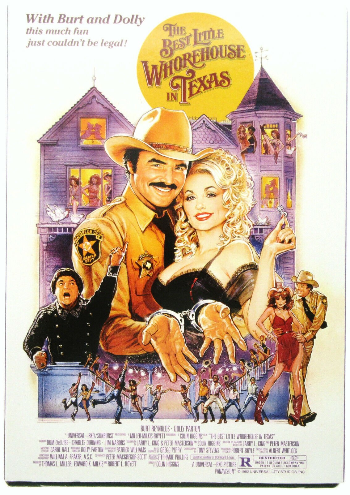 The Best Little Whorehouse in Texas ~ Dolly Parton, Burt Reynolds New DVD Movie