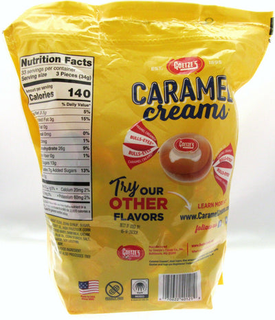 Goetze's Caramel Creams Soft Chewy Candy Caramels ~ 2.5 Pound Bag