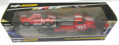 Maisto Die Cast ~ Flatbed ~ 2018 Ford GT ~ Red ~ 1:64 Scale