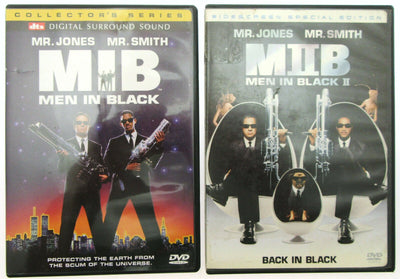 Men in Black 1 & 2 ~ Tommy Lee Jones, Will Smith ~ Movie DVD