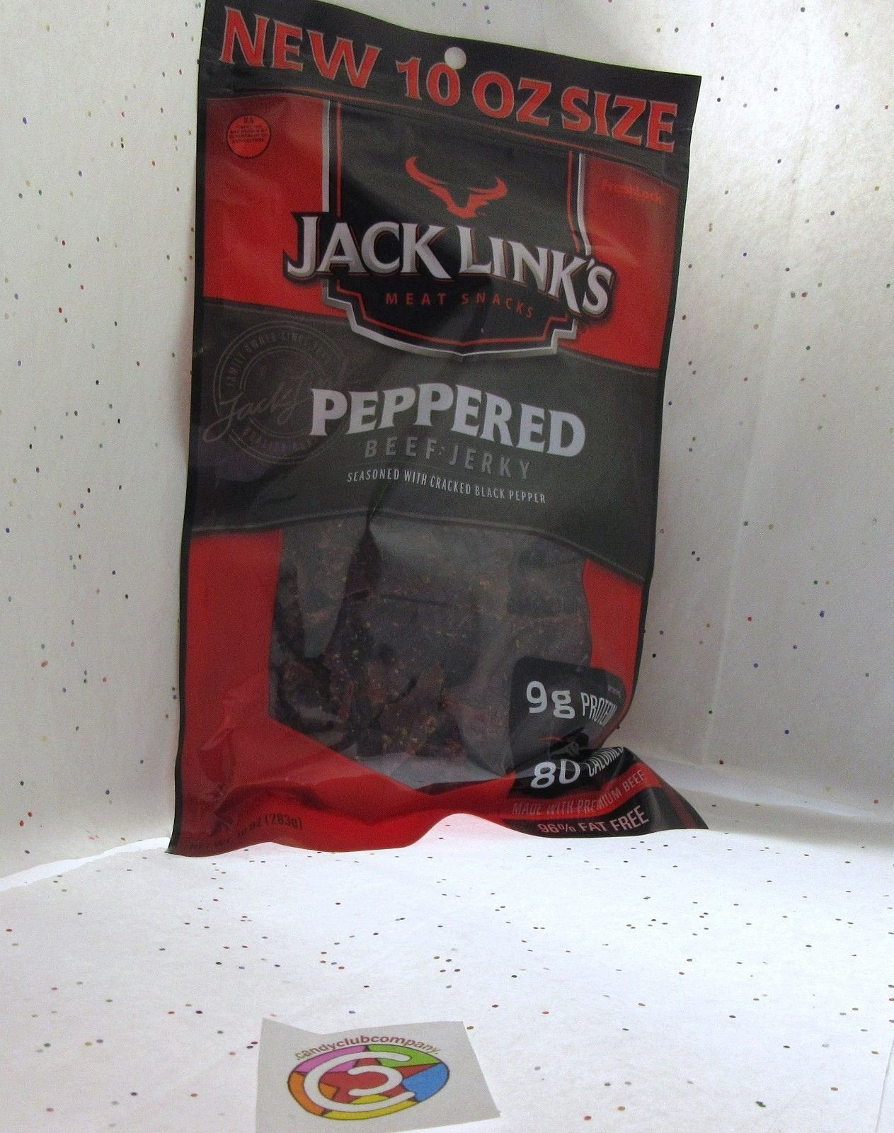 Jack Link's Peppered Beef Jerky -10 oz. Dried Smoked Meat Snack